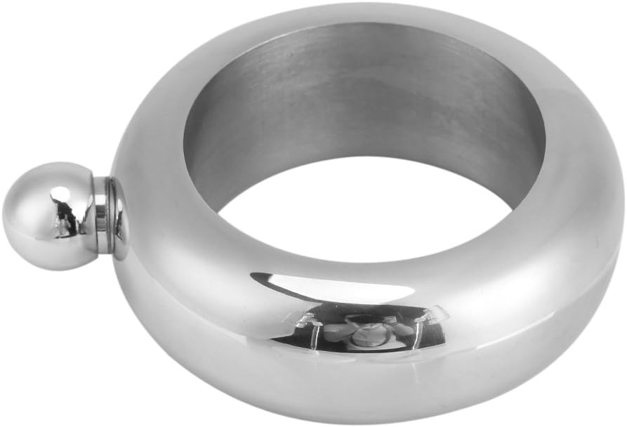 Fdit Weinflasche + Trichter Trinkflasche/Armband A-Form Edelstahl Flachmann Flagon Whisky Zwei Griff