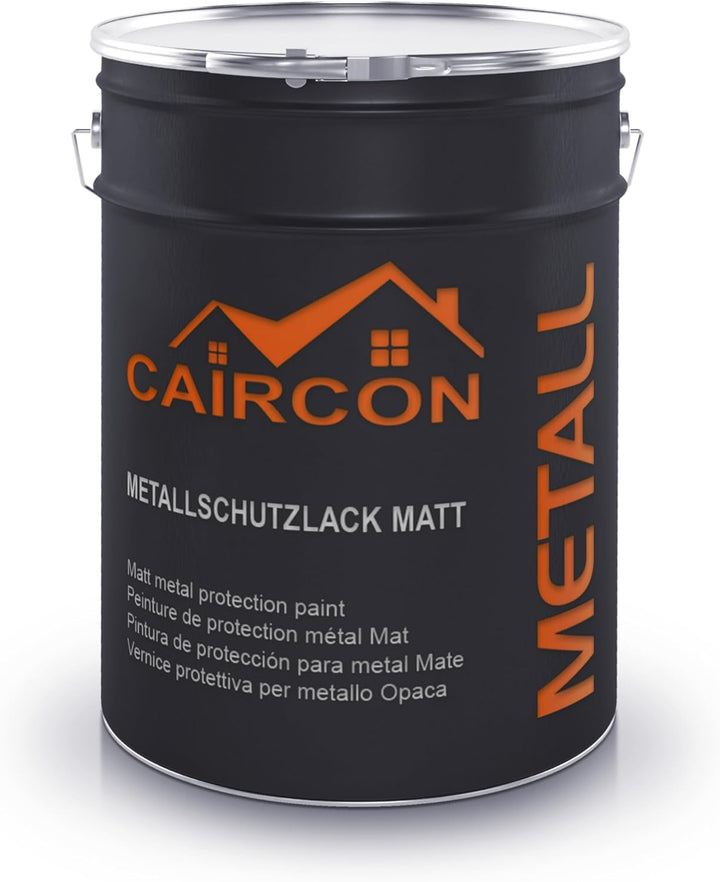 CAIRCON Metallschutzlack MATT 3in1 Metallfarbe Aussen Rostschutzfarbe Anthrazitgrau - 2,5L 2.50 l (1