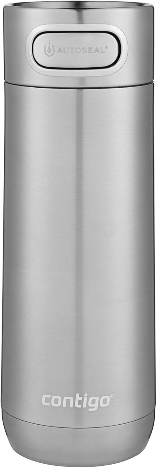 Contigo Luxe Autoseal Thermobecher, Edelstahl-Reisebecher, Isolierflasche, auslaufsicher, Kaffebeche