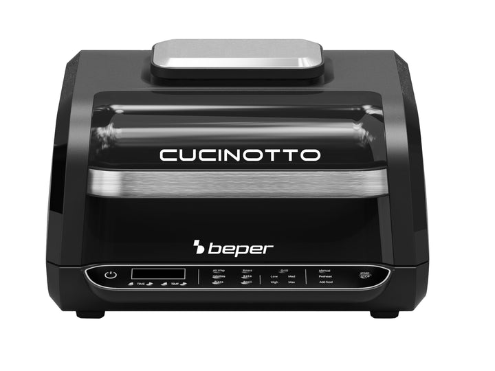 BEPER CUCINOTTO Grill und Heissluftfritteuse mit 8 Programmen - Heissluftfritteuse, Grill, BBQ, Back