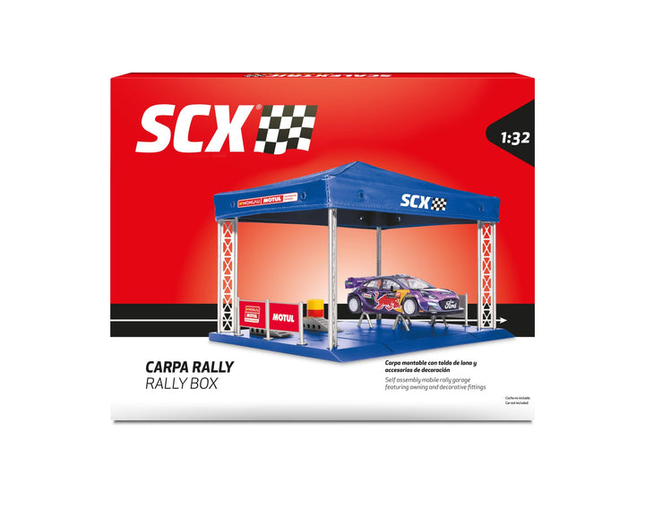 SCALEXTRIC - Zubehör und Erweiterungen Rennstrecken im Originalmassstab 1:32 (Carpa Box Rally) Zelt