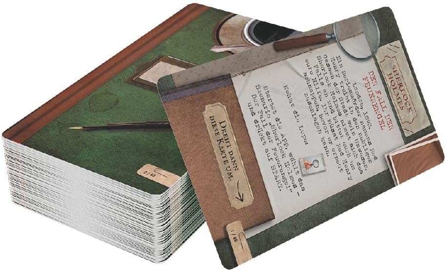Asmodee, Unlock! – Sherlock Holmes: Der Fall der Feuerengel, Familienspiel, Rätselspiel, 1-6 Spieler