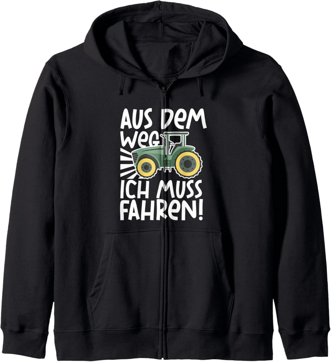 Ich muss Traktor fahren Landwirt Bauer Trecker Kapuzenjacke