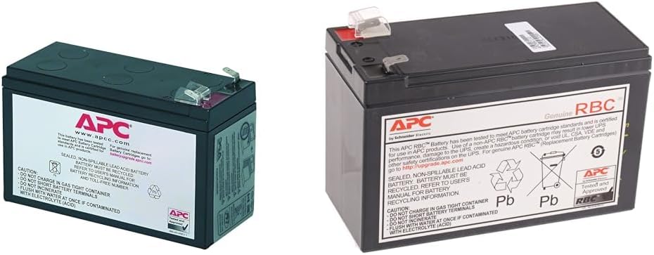 APC RBC17 - Ersatzbatterie für Unterbrechungsfreie Notstromversorgung (USV) von APC & APCRBC110 - Er