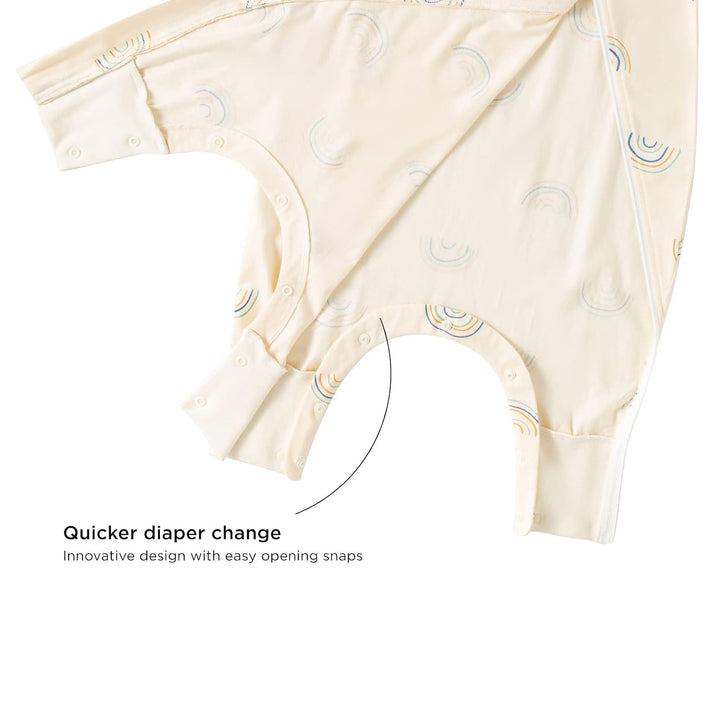 Duomiaomiao Baby Sommerschlafsack, Schlafsack mit füssen 0.5 tog, Dünne Sommer Schlafsack mit füssen