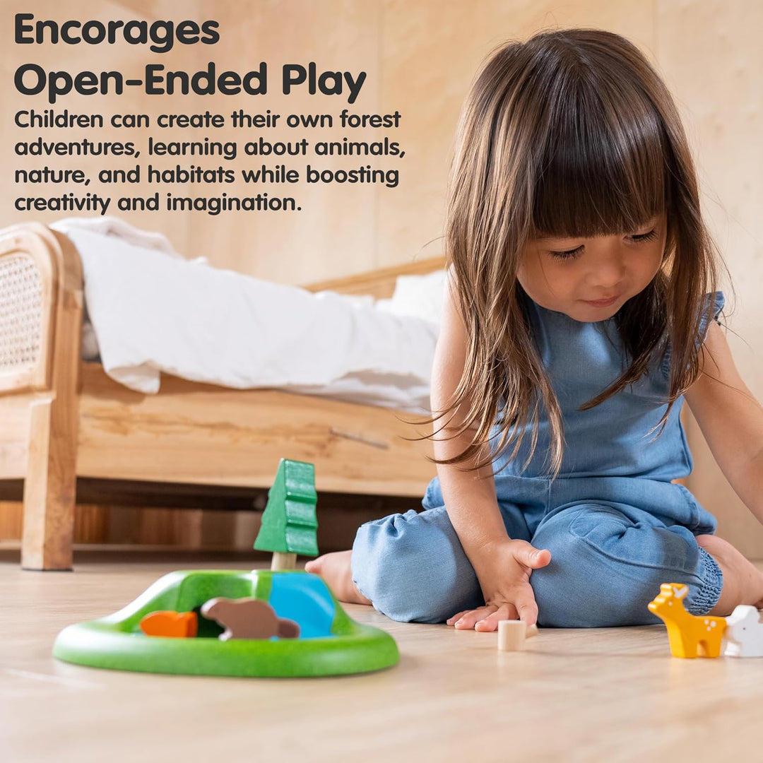 Plan Toys Animal Set, 6625, Wood