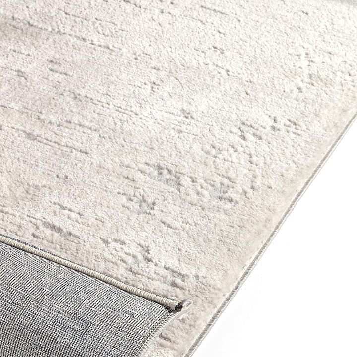 Kurzflor Teppich Laufer Wohnzimmer Hellgrau 80 X 150 cm, Moderner Super Soft Kurzflor Teppich 80 x 1