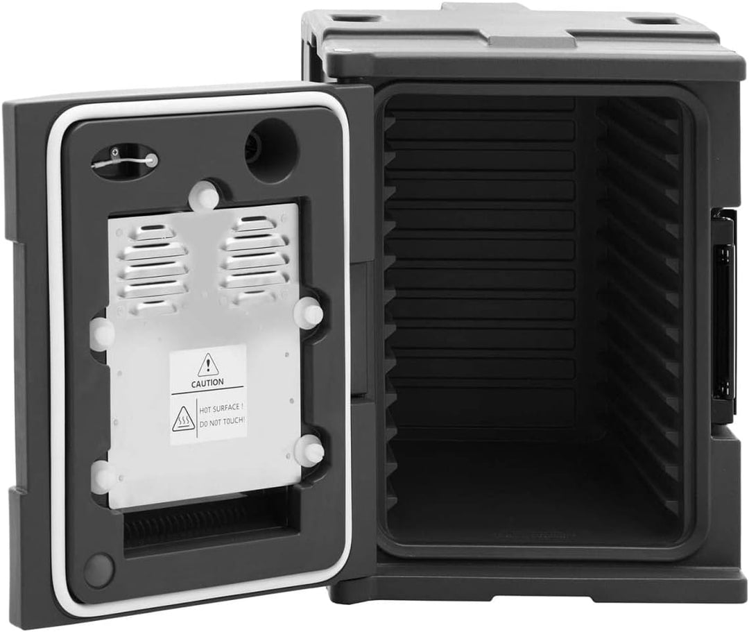 Royal Catering Thermobehälter für Essen beheizbar 90 L für GN 1/1 Behälter Frontloader mit Temperatu