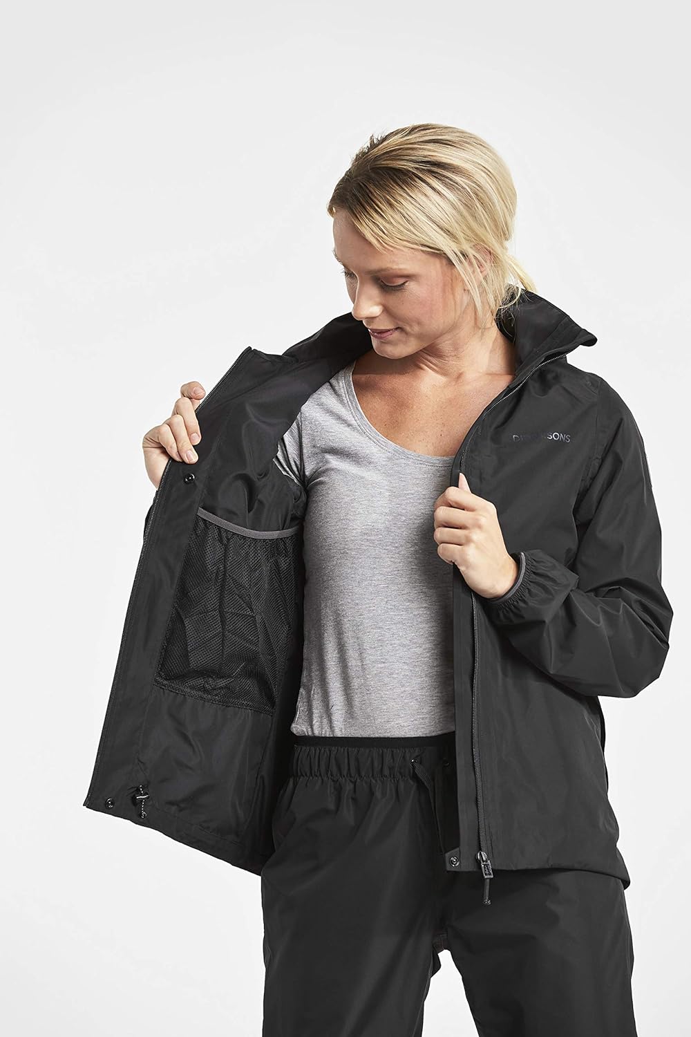 Didriksons Incus Jacket Women - wasserdichte Outdoorjacke 36 Schwarz, 36 Schwarz