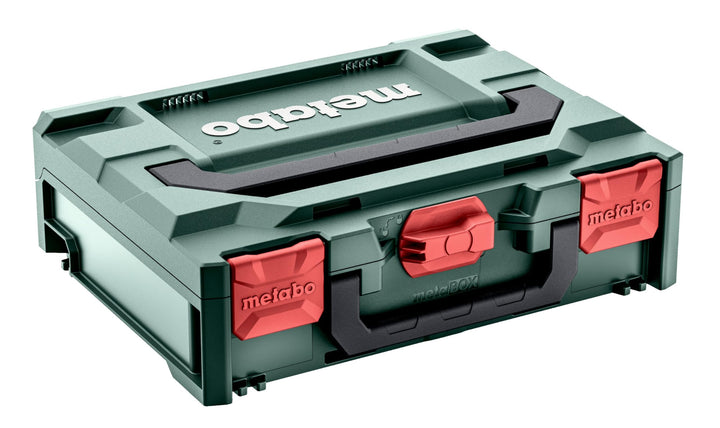 metabo metaBOX 118 leer - Werkzeugkoffer stapelbar, IP43 Schutz, robust & bruchsicher, 8,4L Volumen,