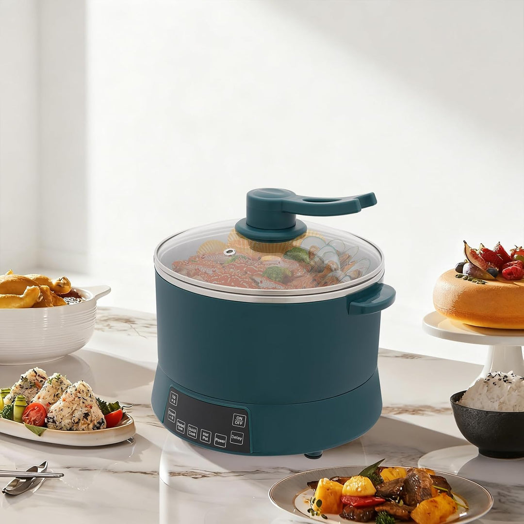 4L Zuckerarmer Reiskocher 1500W Einstellbare Leistung Multikocher mit Reservierungsfunktion Schongar