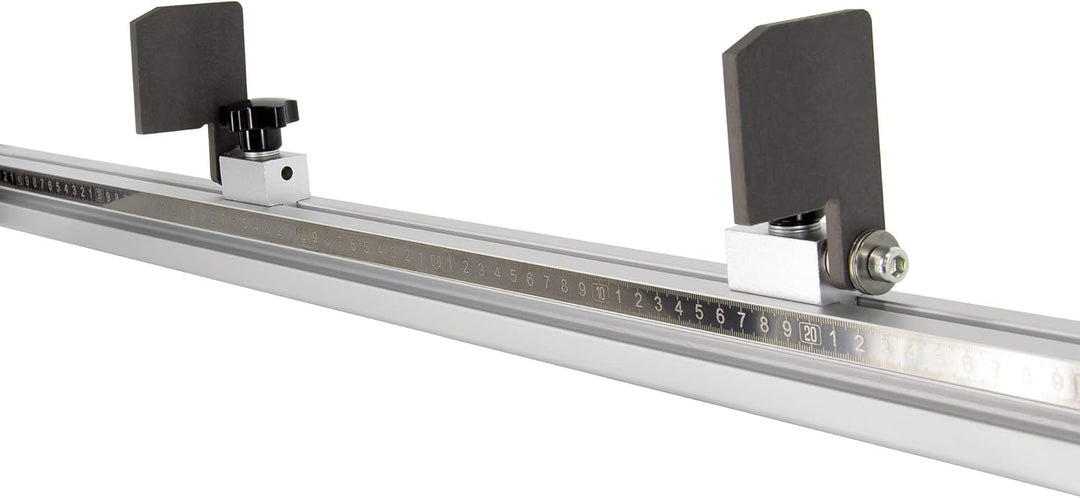 SCHMIDT systemprofile Längenanschlag B 2m Aluminium-Profil Säge-Anschlag 1m-1m Mitte Massband 2x Abl