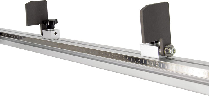 SCHMIDT systemprofile Längenanschlag B 2m Aluminium-Profil Säge-Anschlag 1m-1m Mitte Massband 2x Abl