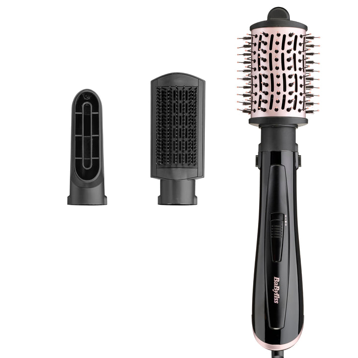 BaByliss Style Smooth 1000, 3-in-1 Warmluftbürste zum Föhnen, Glätten und für Volumen, 1000W, AS128E