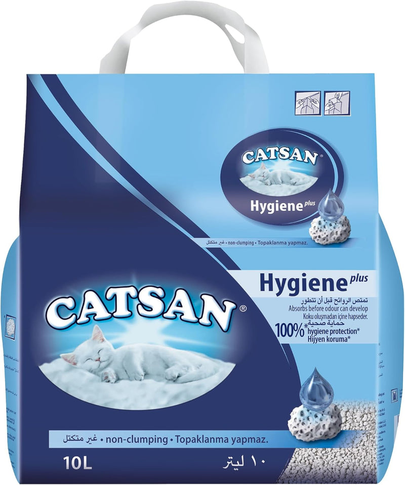Catsan Hygiene Plus nicht klumpendes Katzenstreuung (1 x 10l), 10L
