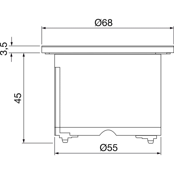 PIX 1xSchuko 2, 0m AEH RAL9010 BACHMANN 926.301
