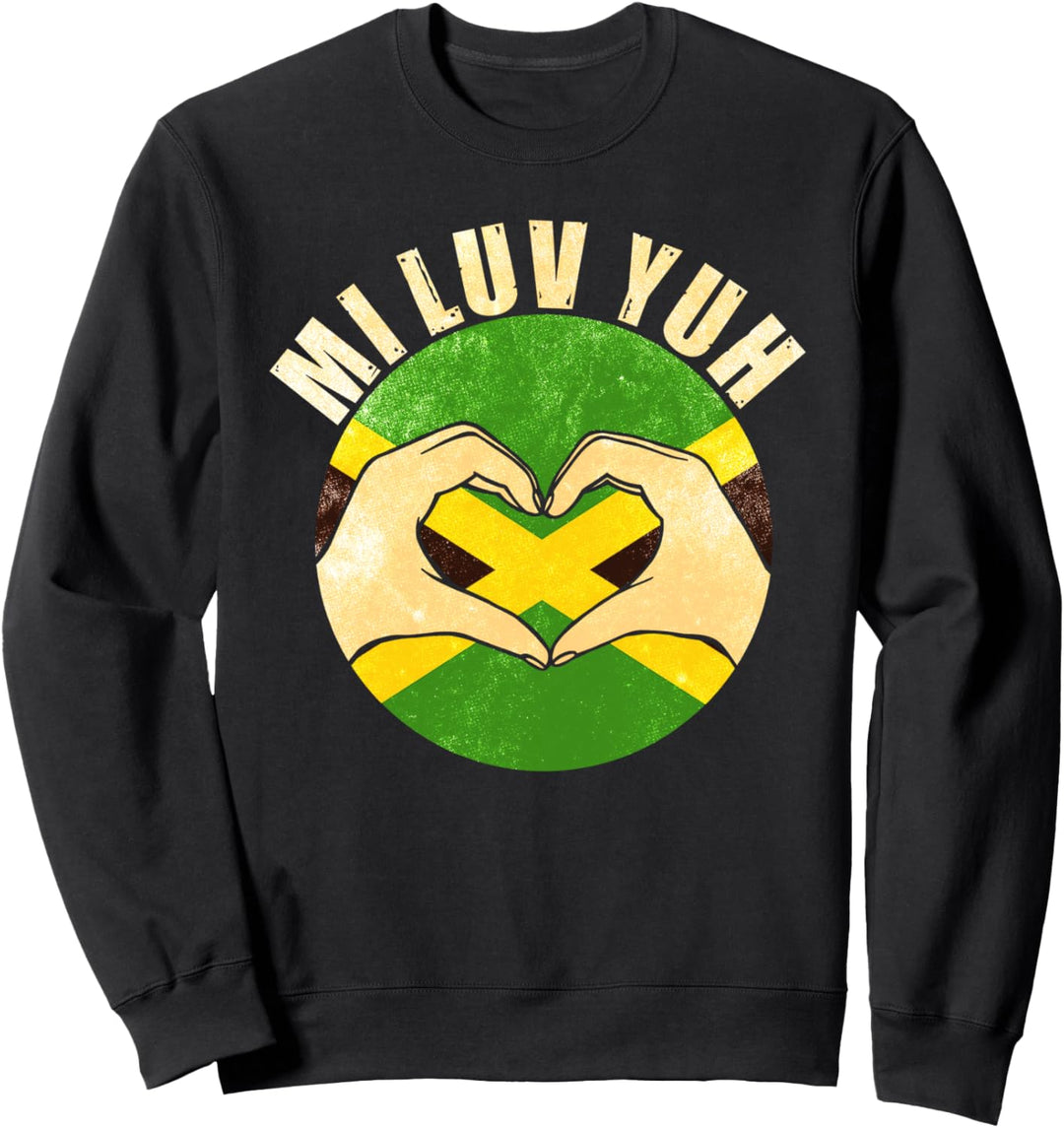Jamaika Jamaikanische Flagge Karibik Urlaub Reggae Sweatshirt