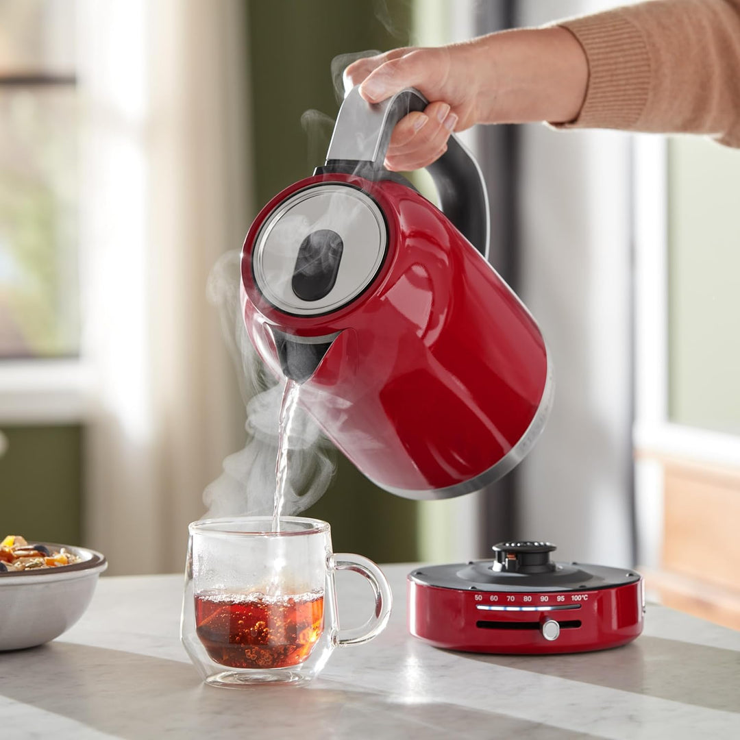 KitchenAid Wasserkocher mit Temperatureinstellung von 50 bis 100°C | Teekocher mit Temperaturanzeige