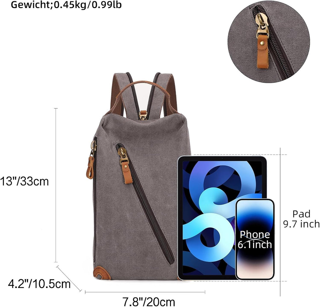 KL928 Canvas Sling Bag Herren und Damen, Schultertasche Crossbody Schulterrucksack Rucksack Shoulder