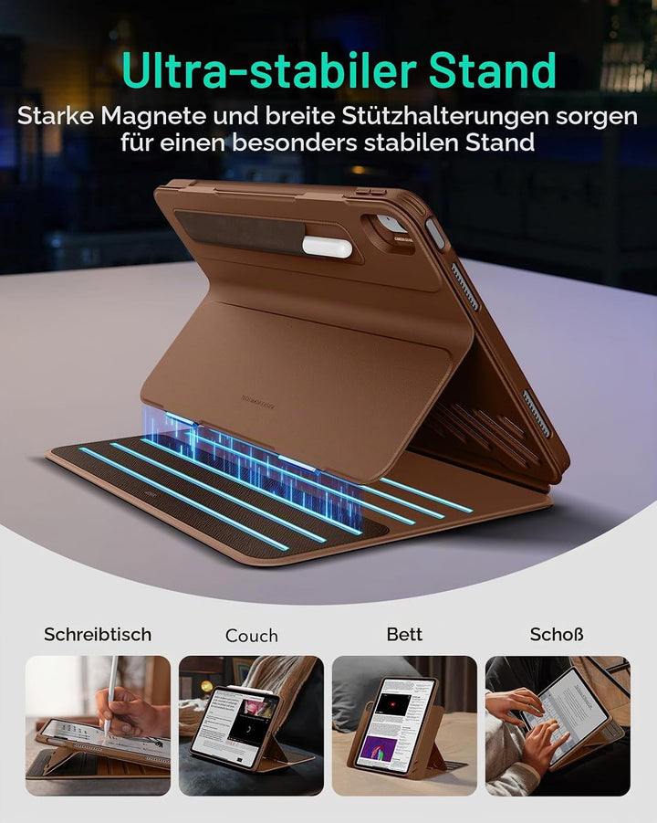 ESR für iPad Air 13 Zoll M3/M2 Hülle (2025/2024), Drehbare Hülle mit Abnehmbarer Magnetabdeckung, St