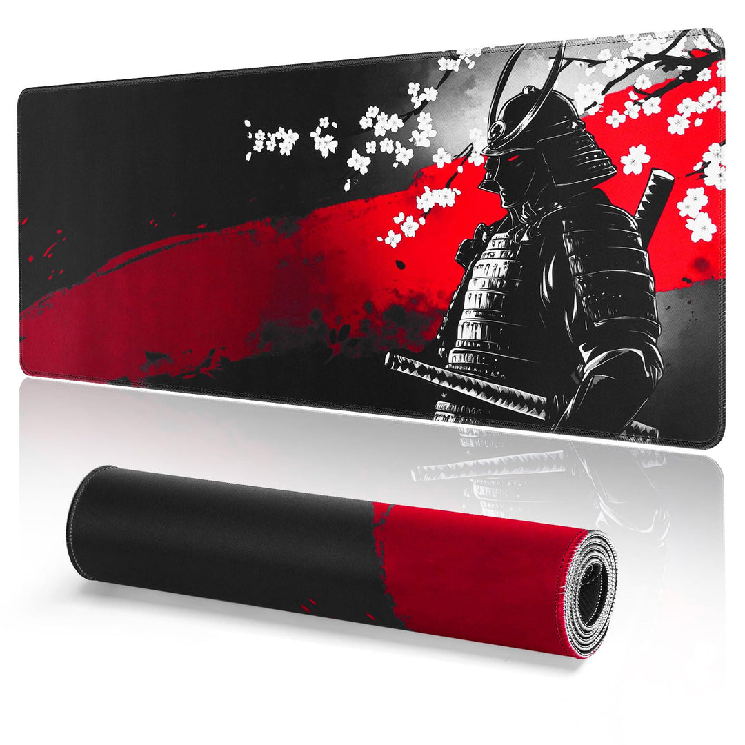 EFISH Japanische Gaming Mauspad XXL 800 x 300 mm Grosses Mauspad Vernähte Kanten Wasserdicht Anti-Ru