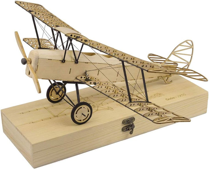3D-Puzzles für Erwachsene DIY Tiger Motte Bi-Plane Holz Modelle, Laser Cut Balsaholz Flugzeug-Kits z