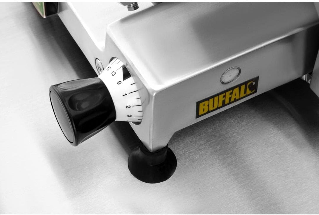 Buffalo Fleischschneider, elektrisch, 300 mm, für Lebensmittel 585(a) x 500(l) x 450(p)mm