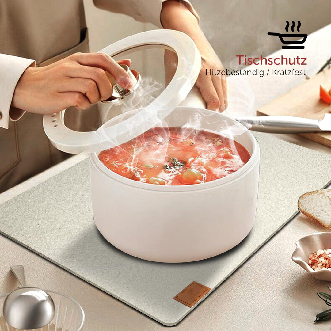 shinfly Tischsets Abwaschbar Platzsets aus Filz 18er Set, Abwischbar Tischsets, Hitzebeständig rutsc