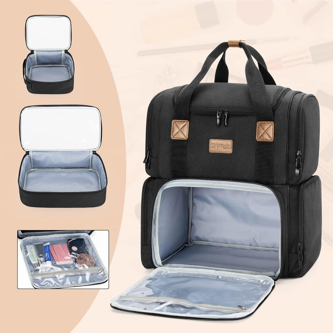 BAFASO Kosmetiktasche Rucksack, Make Up Organizer Tasche für Damen, Kulturtasche Rucksack für Mädche