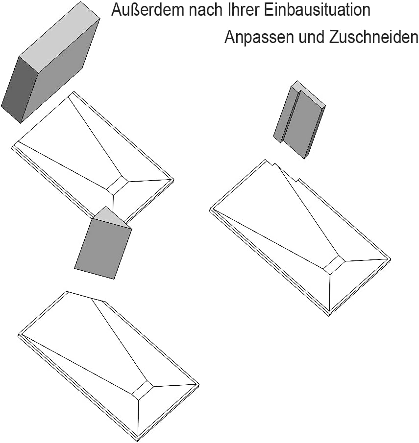 WITEN&amp;NOCK Duschwanne 80x80 cm SMC Brausewanne Weiss Steinoptik Antirutsch Duschtasse Höhe 3,2 cm Ni