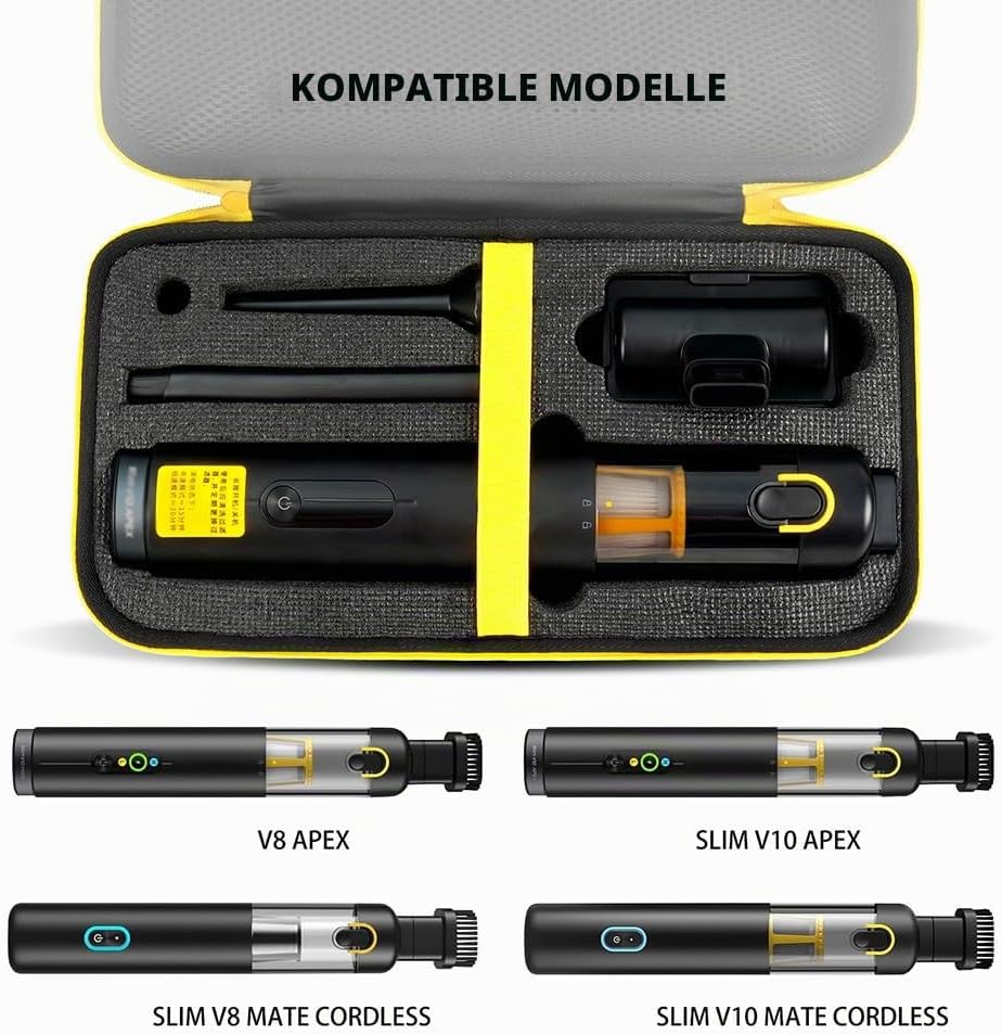 Tragetasche kompatibel mit Fanttik Slim V8 Apex / V10 Apex / V8 Mate / V10 Mate schnurlosem Auto-Sta