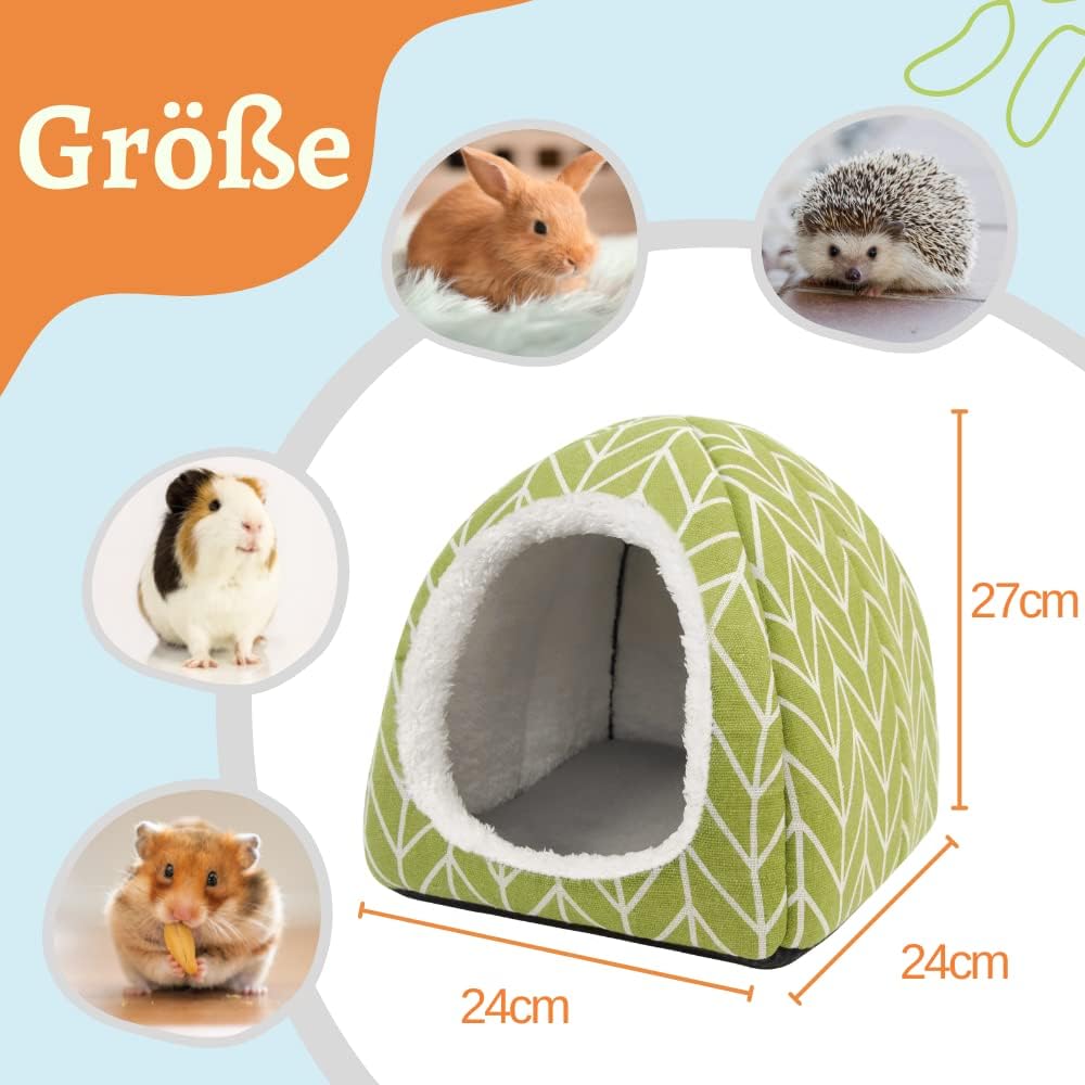 Dyrdekly Meerschweinchen Betthöhle Gemütliches Kaninchen Bett Warme Hamster Kuschelhöhle Haus Zubeho
