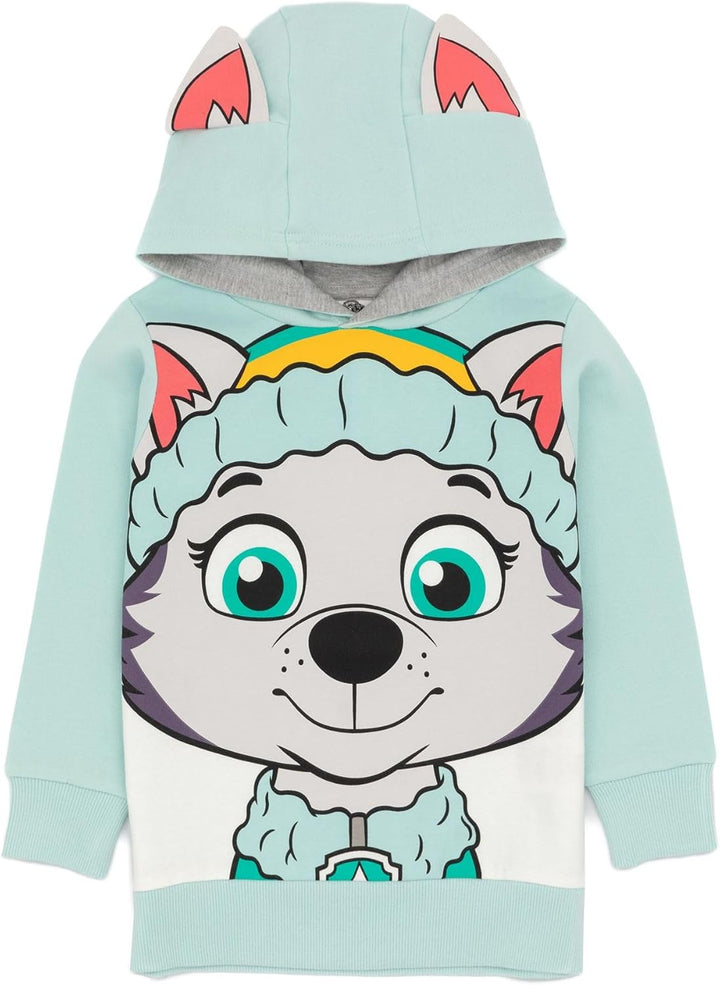 PAW PATROL Kids Hoodie Chase Marshall Skye Everest ODER Rubble 3D Ohren Pullover 4-5 Jahre Everest,
