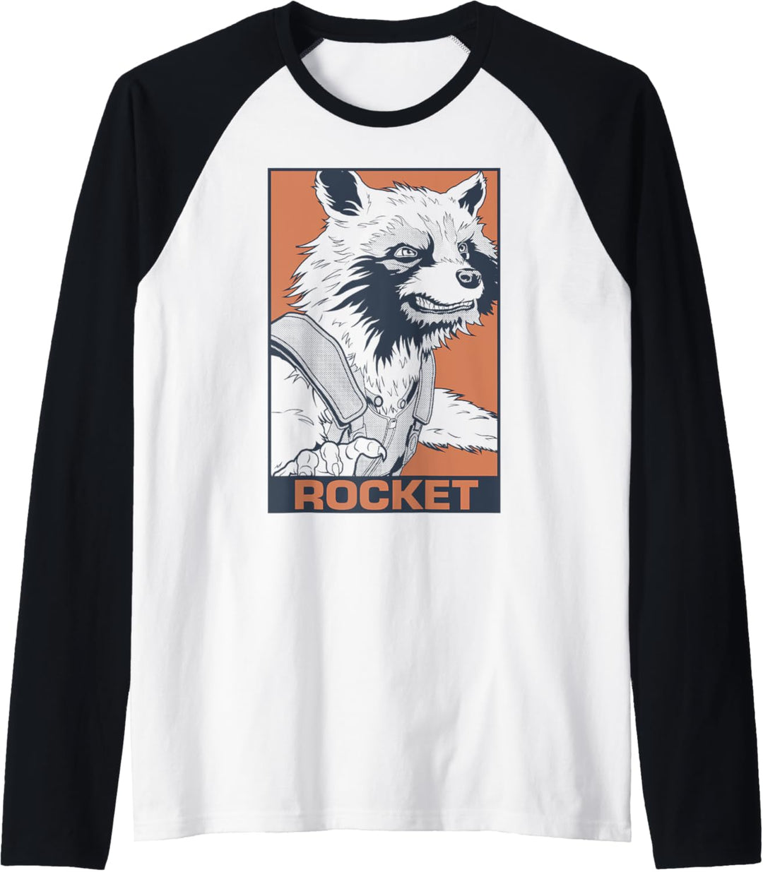 Marvel Guardians Of The Galaxy Rocket Portrait Panel Raglan