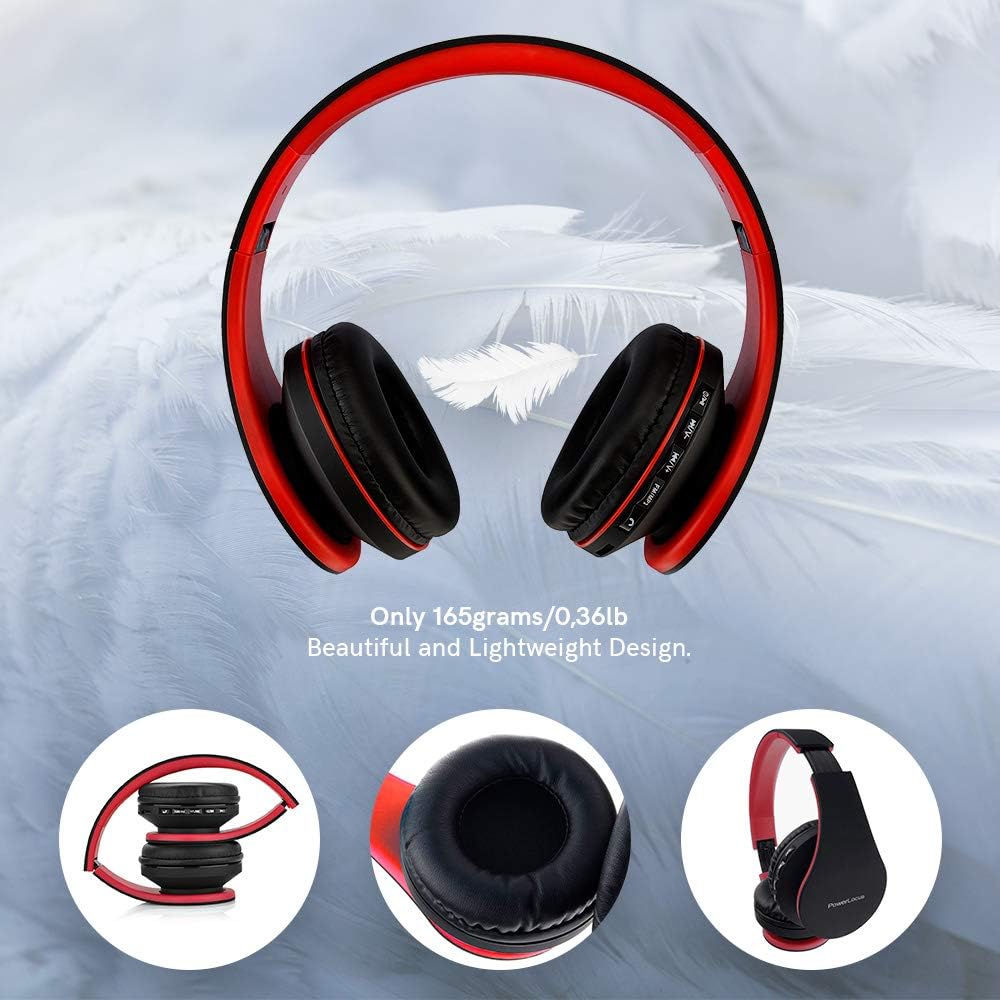 PowerLocus P1 Bluetooth Kopfhörer Kabellos, Wireless 5.0 Bluetooth Kopfhörer Over-Ear, Over Ear Kopf