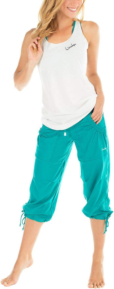 Winshape Damen “Feel good” ¾ Trainingshose WBE6 Dance Fitness Freizeit Sport XS Ocean-green, XS Ocea