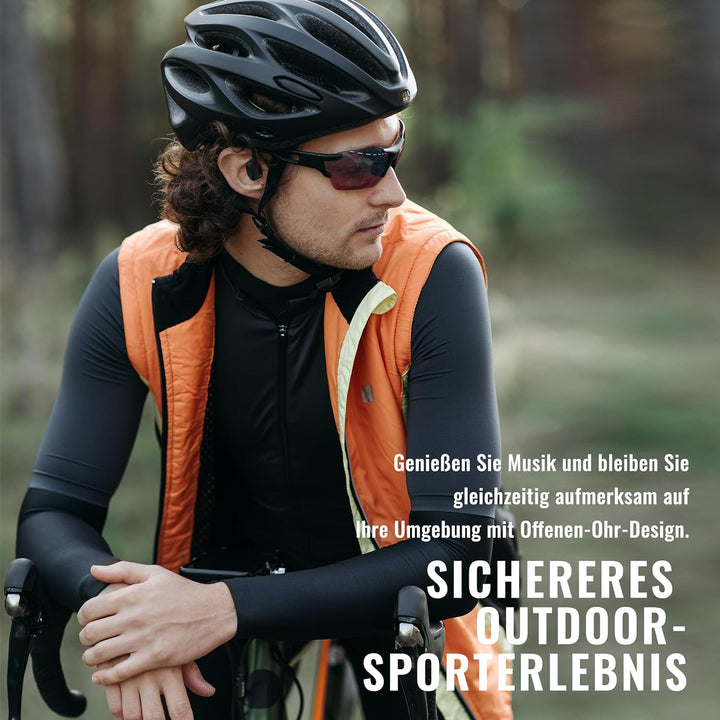 BADENBURG S1 Knochenschall Kopfhörer, IP56 Wasserdicht,Bluetooth 5.3,Kabellos,Open Ear Sport Kopfhör