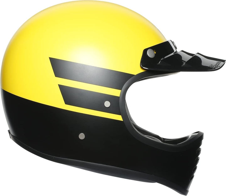 AGV Herren L Motorrad Helm XS MATT YELLOW BLACK, XS MATT YELLOW BLACK