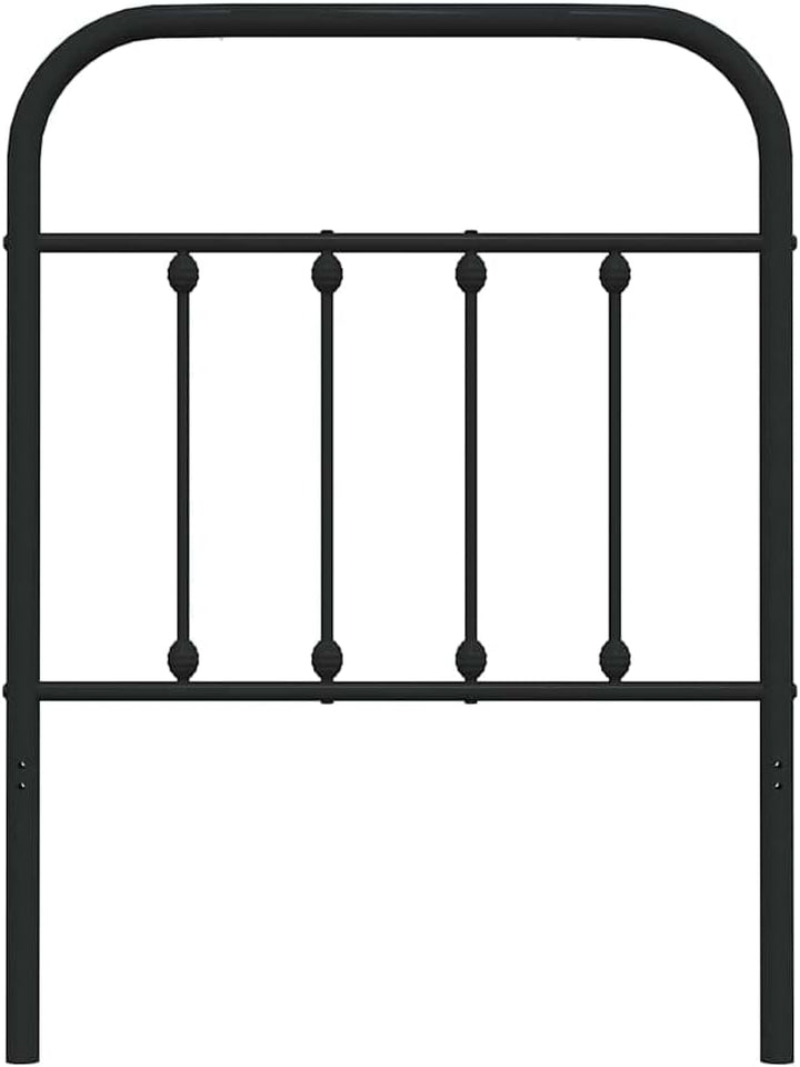 vidaXL Kopfteil, Bettkopfteil aus Stahl Metallkonstruktion, Betthaupt für Bett Metallbett Bettgestel