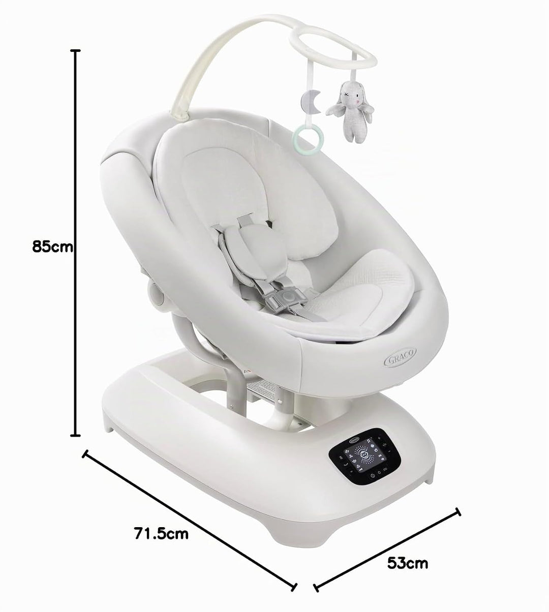 Graco Eluma™ Sway elektrische Babyschaukel mit Cry-Detection Technologie, erkennt Babyweinen und rea