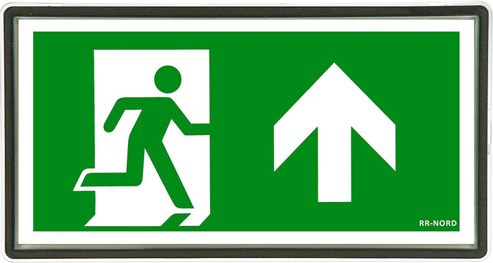 RR-NORD Notleuchte LED IP65 Notbeleuchtung Rettungszeichenleuchte Fluchtwegleuchte (Autotest-EXIT),
