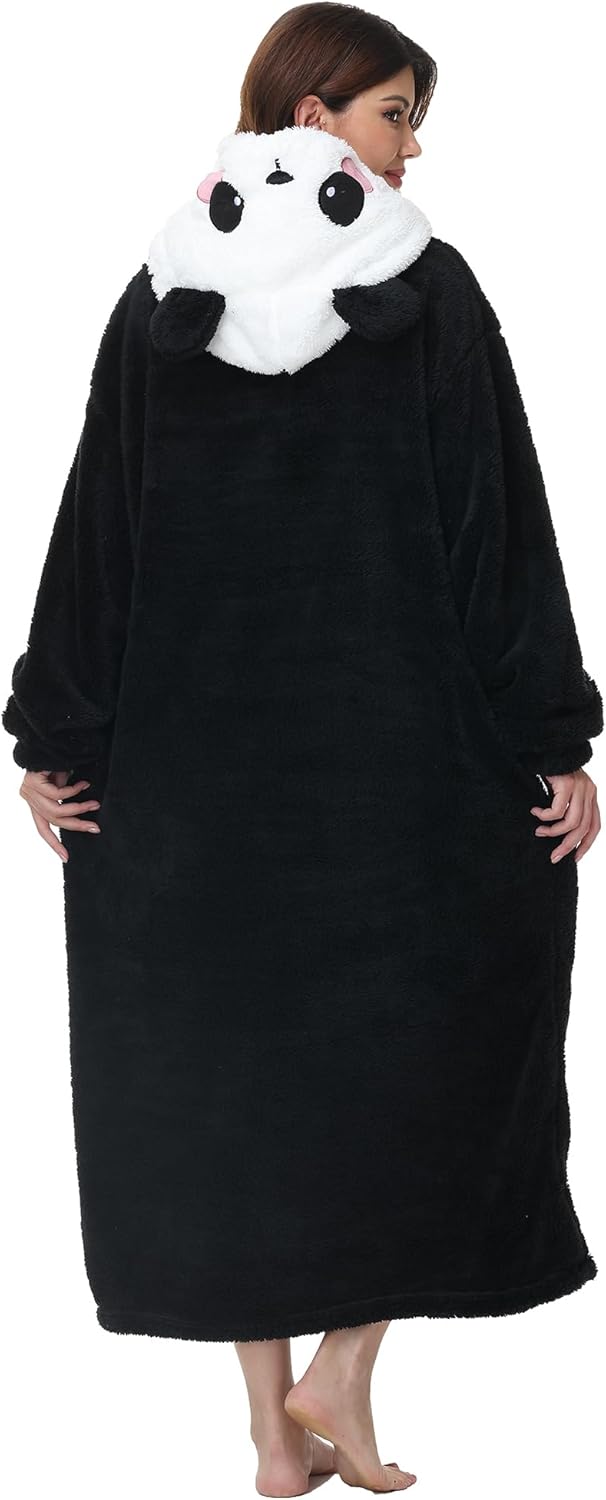 LATH.PIN Hoodie Decke Tragbare Verlängert Übergrosse Oversized Pullover Tragbare Deckenhoodie Gemütl