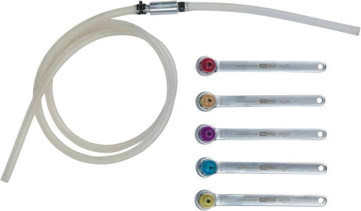 KS Tools 160.0725 Bremsen-Entlüftungsschlüssel-Satz, 6-teilig