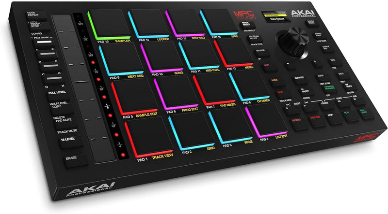 Akai Professional MPC Studio - MIDI-Controller Beat Maker mit 16 anschlagsdynamischen RGB Pads, MPC