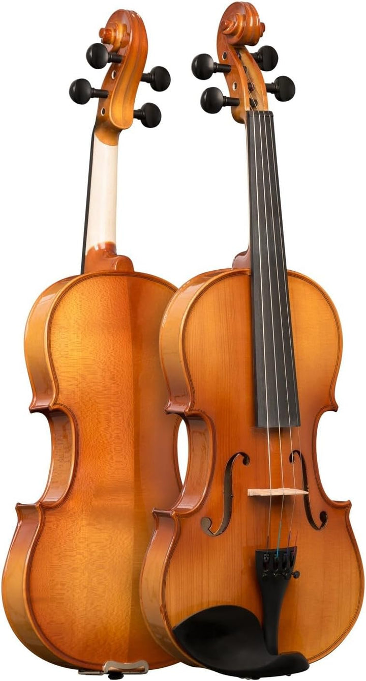CASCHA 1/2 Violine mit Hardcase I Geigen Set für Jugendliche und Erwachsene I Hochwertige Geige mit