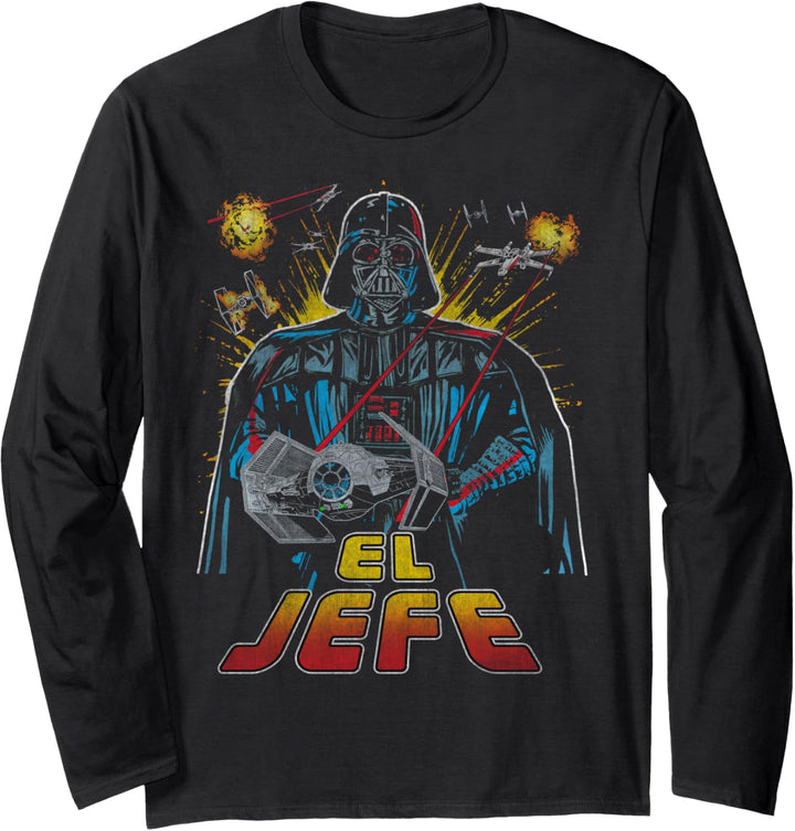 Star Wars Darth Vader El Jefe Comic Cover Langarmshirt