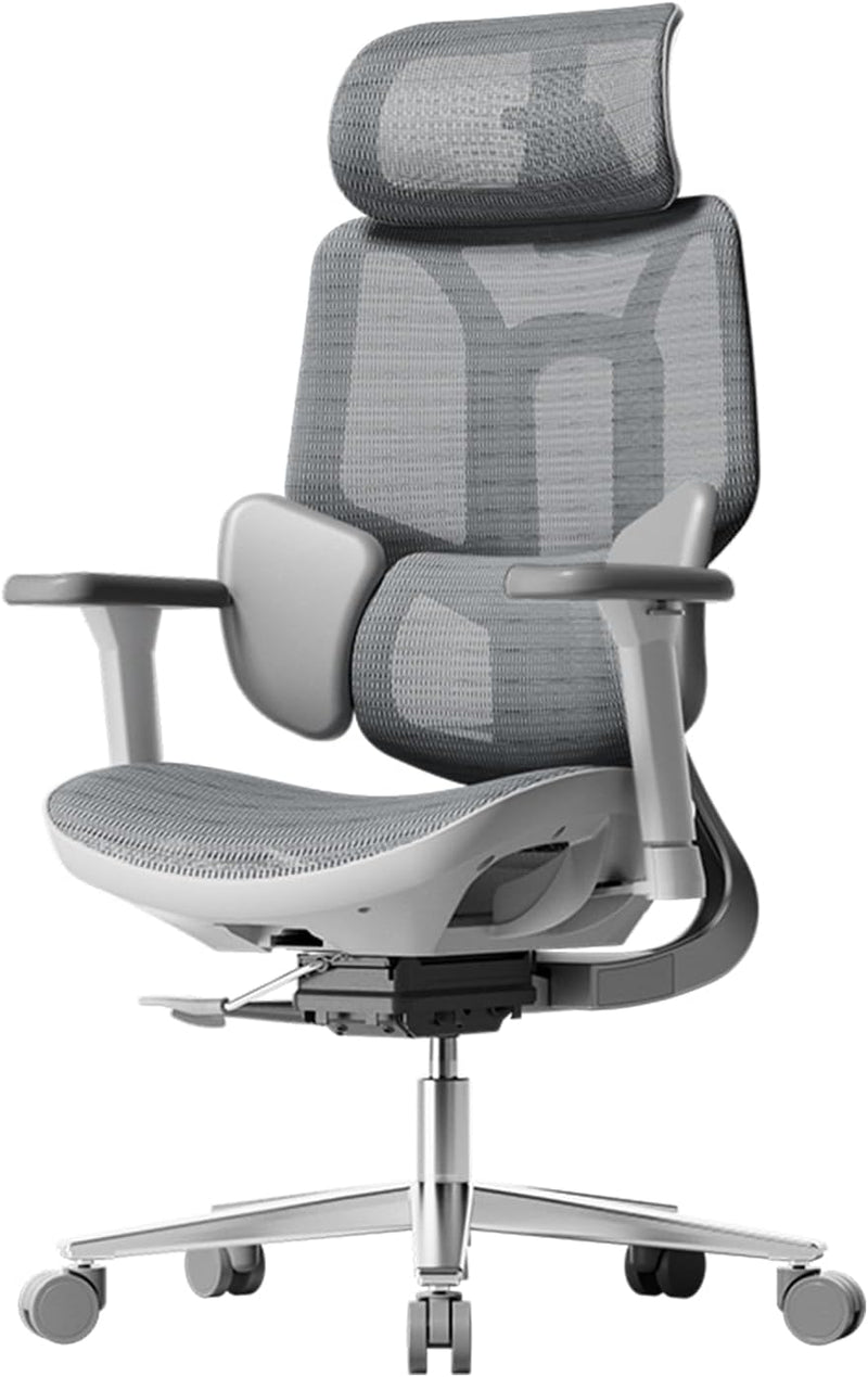 Hbada E3 Air Bürostuhl Ergonomisch, Schreibtischstuhl - mit 3-Zonen dynamischer Lendenwirbelstütze,