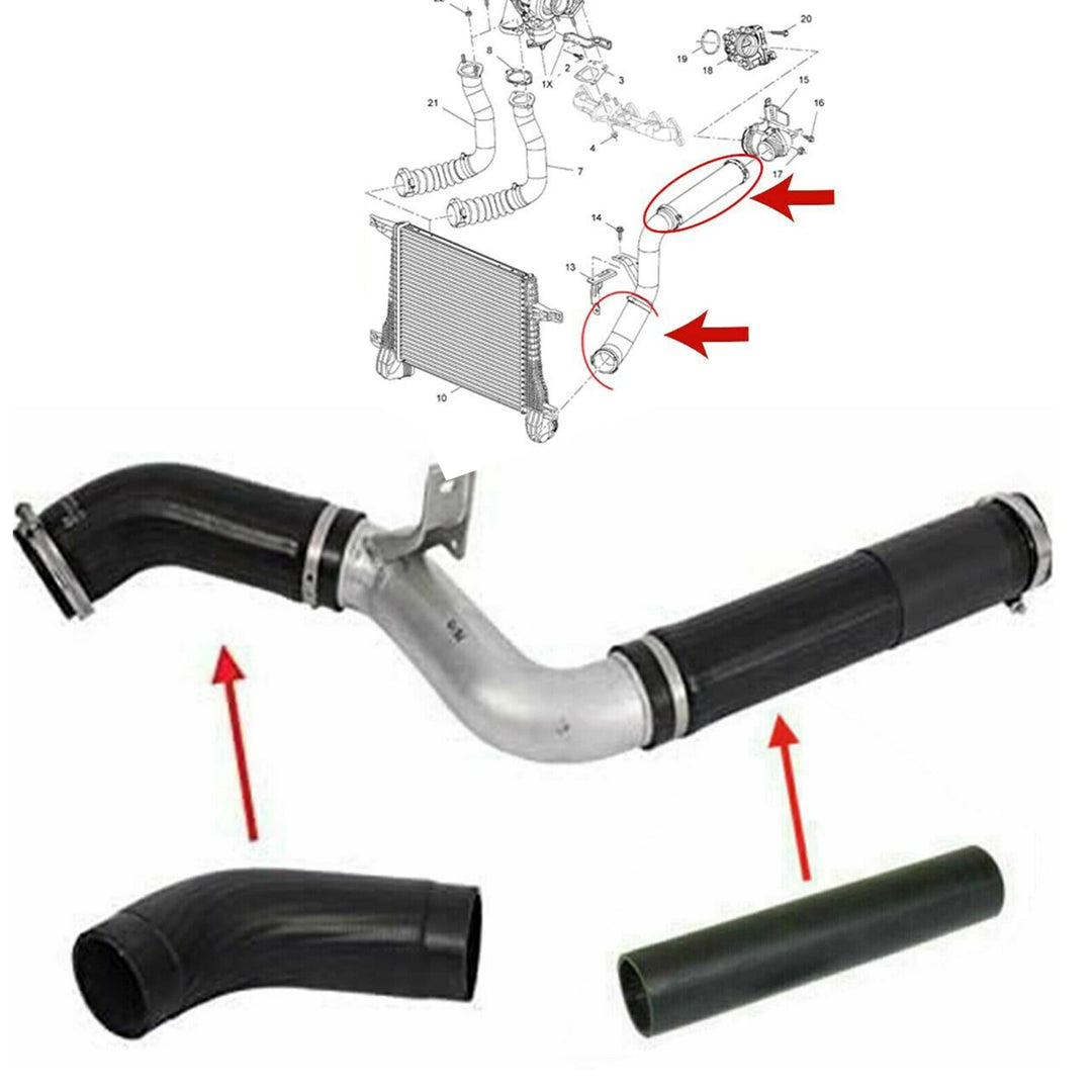 MKAREPART Turbo Ladeluftkühler-Schlauch kompatibel mit Opel Antara Chevrolet Captiva 2011-on 9538381