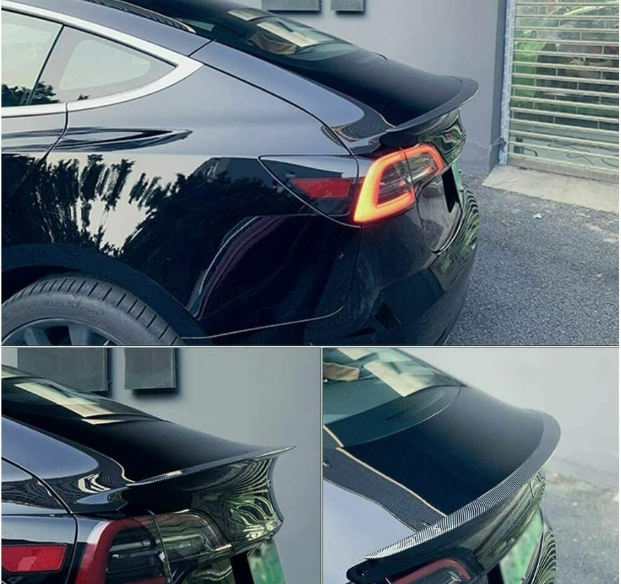 Hinterer Spolierflügel Heckspoiler Flügel für Tesla Model 3 / Y (Model Y/Kohlefaser) Model Y / Kohle