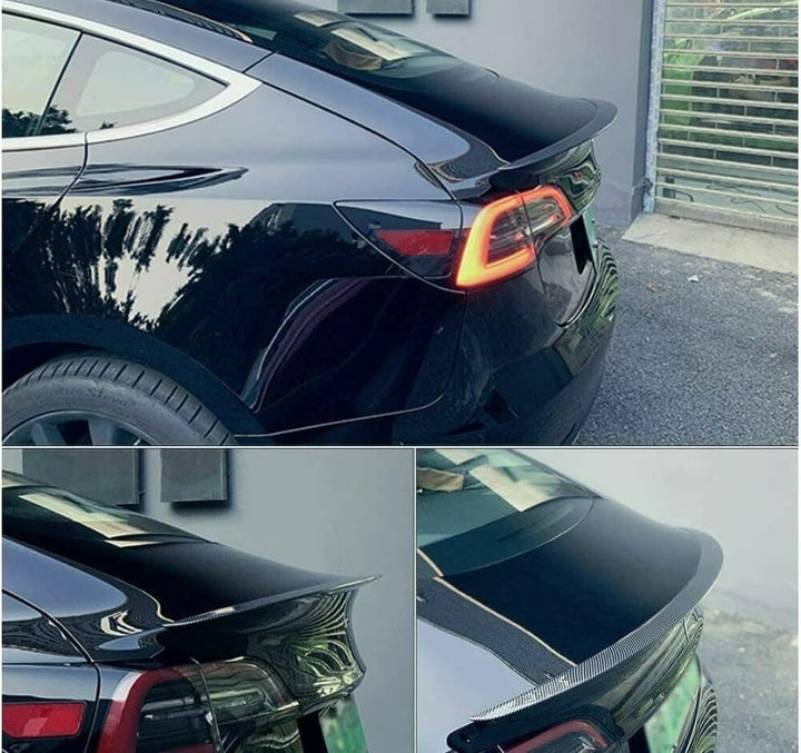 Hinterer Spolierflügel Heckspoiler Flügel für Tesla Model 3 / Y (Model Y/Kohlefaser) Model Y / Kohle